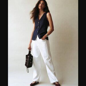 NWT Madewell 24 Pieced Barrel-Leg Jeans